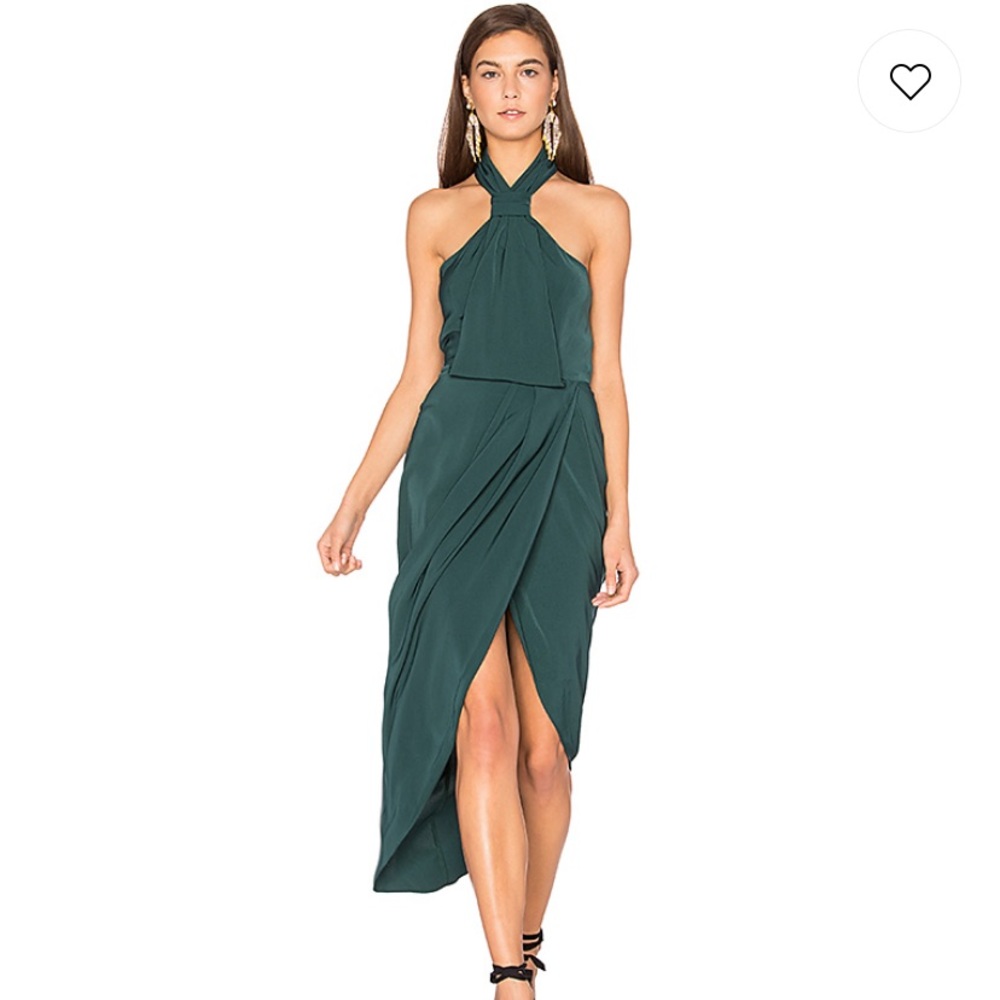 Shona joy Core knot dress in seaweed